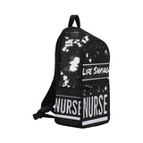 Life Saving Nurse B&W Backpack