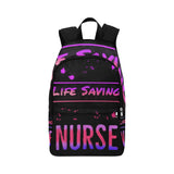 Pink & Purple Lifesaving Nurse Backpack