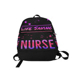 Pink & Purple Lifesaving Nurse Backpack