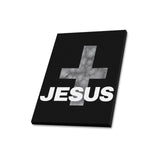 Jesus Wall Art grey cross Canvas Print 16" x 20"