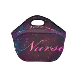 Pink & Purplish Nurse Neoprene Lunch Bag