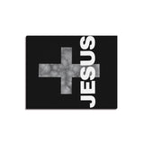 Jesus Wall Art grey cross Canvas Print 16" x 20"