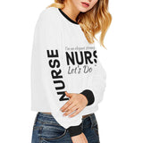 Elegant Strong Nurse Cropped Sweatshirts