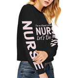 Strong Elegant Nurse Cropped Sweatshirts