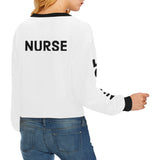 Elegant Strong Nurse Cropped Sweatshirts