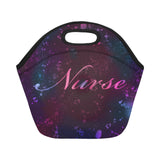 Pink & Purplish Nurse Neoprene Lunch Bag