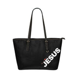 Jesus Loves Me Leather Tote Bag