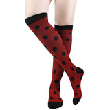 Knee High Graduated Compression Socks Rhombus Dot Funny Socks